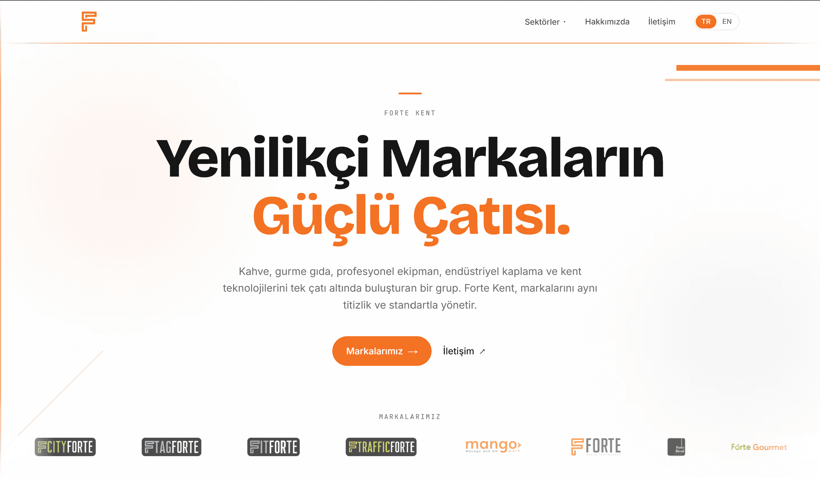Forte Kent — Kurumsal Grup Web Sitesi